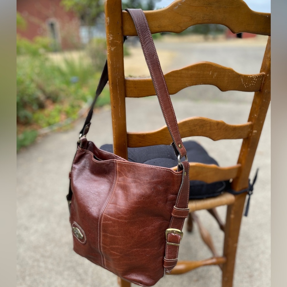 DONA CARTERA Vintage Leather Shoulder Bag